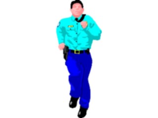 Sticker Custom Preview Image #106015 Police Fire Police Officer Running