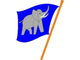 Sticker Custom Preview Image #106226 Politics Elections Elephant Flag