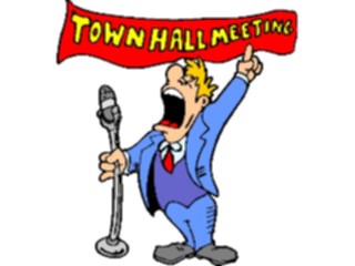 Sticker Custom Preview Image #106369 Politics Elections Town Hall Meeting1