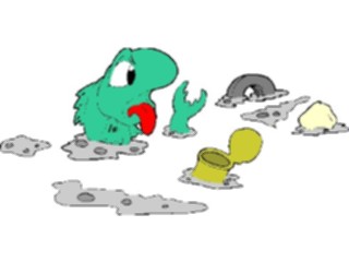 Sticker Custom Preview Image #106550 Public Issues Fishin Polluted Water