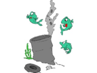 Sticker Custom Preview Image #106552 Public Issues Fish Pollution