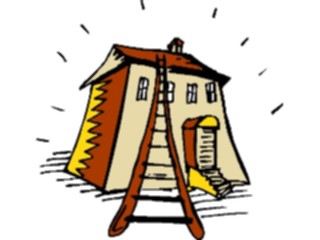 Sticker Custom Preview Image #107251 Real Estate House Ladder