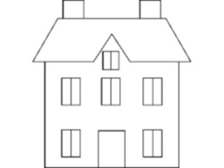 Sticker Custom Preview Image #107284 Real Estate House Symbol12