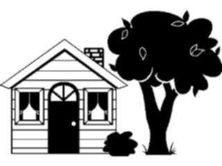 Sticker Custom Preview Image #107287 Real Estate House Tree