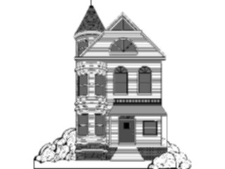 Sticker Custom Preview Image #107290 Real Estate House Victorian1