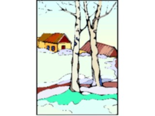 Sticker Custom Preview Image #107298 Real Estate Housewith Snow3