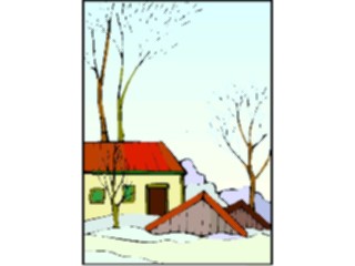 Sticker Custom Preview Image #107299 Real Estate Housewith Snow4