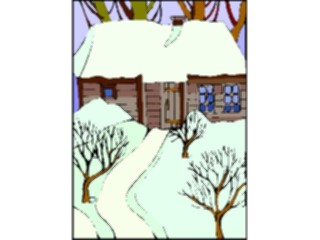 Sticker Custom Preview Image #107300 Real Estate Housewith Snow5