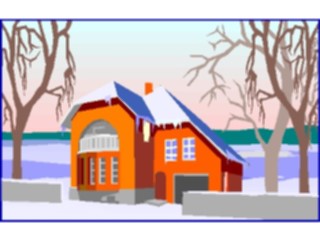 Sticker Custom Preview Image #107301 Real Estate Housewith Snow6