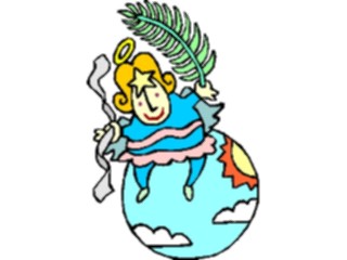 Sticker Custom Preview Image #107548 Religion Angel Cartoons Angel Olive Branch