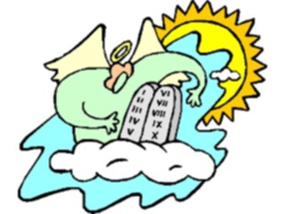 Sticker Custom Preview Image #107554 Religion Angel Cartoons Angel Ten Commandments1