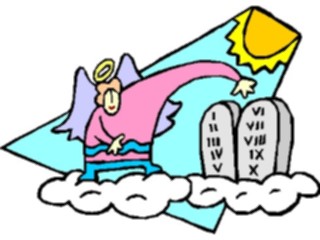Sticker Custom Preview Image #107555 Religion Angel Cartoons Angel Ten Commandments2