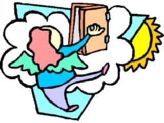Sticker Custom Preview Image #107560 Religion Angel Cartoons At Heavens Door
