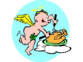 Sticker Custom Preview Image #107643 Religion Angel Cartoons Cherub Carving Turkey