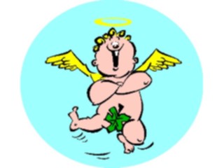 Sticker Custom Preview Image #107647 Religion Angel Cartoons Cherub Dancing
