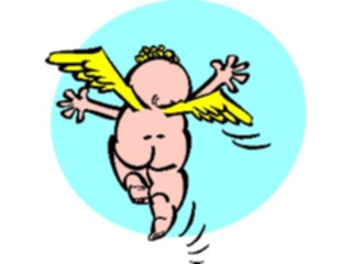 Sticker Custom Preview Image #107673 Religion Angel Cartoons Cherub Running