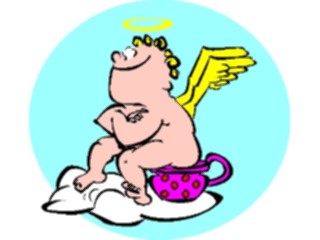 Sticker Custom Preview Image #107682 Religion Angel Cartoons Cherub Thinking1