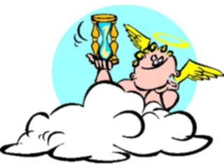 Sticker Custom Preview Image #107683 Religion Angel Cartoons Cherub Thinking2