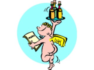 Sticker Custom Preview Image #107687 Religion Angel Cartoons Cherub Waiter