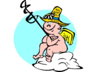 Sticker Custom Preview Image #107688 Religion Angel Cartoons Cherub Waiting