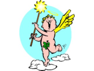 Sticker Custom Preview Image #107707 Religion Angel Cartoons Cherubwith Magic Wand