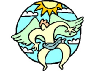 Sticker Custom Preview Image #107733 Religion Angel Cartoons Flying3