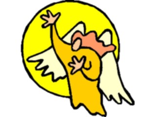 Sticker Custom Preview Image #107735 Religion Angel Cartoons Flying5