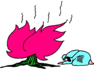 Sticker Custom Preview Image #107948 Religion Biblical Scenes Burning Bush3