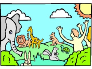 Sticker Custom Preview Image #107968 Religion Biblical Scenes Creation6th Day1