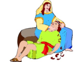 Sticker Custom Preview Image #108004 Religion Biblical Scenes Delilah