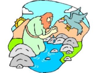 Sticker Custom Preview Image #108010 Religion Biblical Scenes Elijahinthe Wilderness
