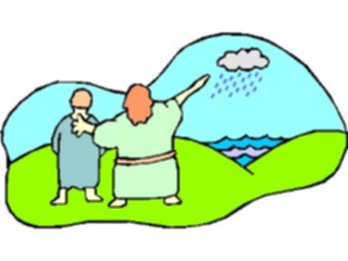 Sticker Custom Preview Image #108011 Religion Biblical Scenes Elijah Rain