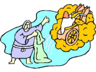 Sticker Custom Preview Image #108013 Religion Biblical Scenes Elisha Chariot