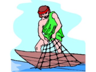 Sticker Custom Preview Image #108026 Religion Biblical Scenes Fisherman