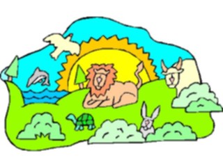 Sticker Custom Preview Image #108030 Religion Biblical Scenes Gardenof Eden4
