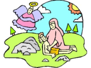 Sticker Custom Preview Image #108039 Religion Biblical Scenes Hagar Ishmael
