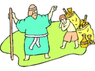 Sticker Custom Preview Image #108042 Religion Biblical Scenes Hezekiah Gold