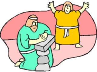 Sticker Custom Preview Image #108043 Religion Biblical Scenes Hezekiah Isaiah