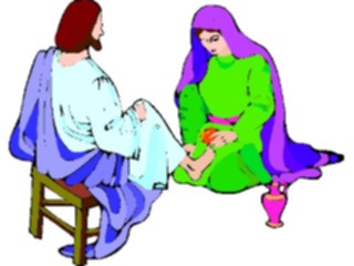 Sticker Custom Preview Image #108185 Religion Biblical Scenes Jesus Mary Magdalene