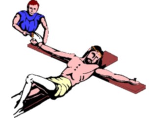 Sticker Custom Preview Image #108187 Religion Biblical Scenes Jesus Nailedto Cross