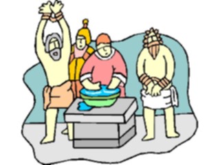 Sticker Custom Preview Image #108188 Religion Biblical Scenes Jesus Pontius Pilate