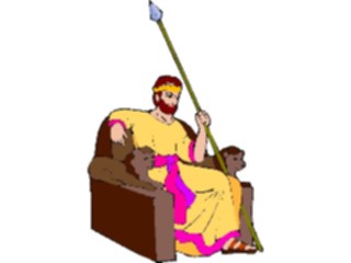 Sticker Custom Preview Image #108242 Religion Biblical Scenes King Saul