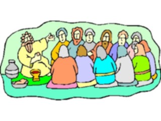 Sticker Custom Preview Image #108244 Religion Biblical Scenes Last Supper