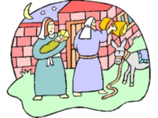 Sticker Custom Preview Image #108249 Religion Biblical Scenes Leaving Bethlehem