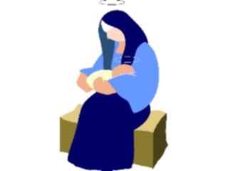 Sticker Custom Preview Image #108255 Religion Biblical Scenes Madonna Child01