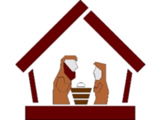 Sticker Custom Preview Image #108272 Religion Biblical Scenes Manger06