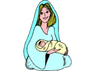 Sticker Custom Preview Image #108297 Religion Biblical Scenes Mary Baby Jesus3
