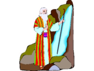 Sticker Custom Preview Image #108333 Religion Biblical Scenes Mosesat Mount Sinai