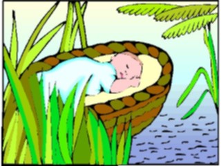 Sticker Custom Preview Image #108335 Religion Biblical Scenes Moses Baby2