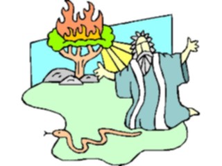 Sticker Custom Preview Image #108341 Religion Biblical Scenes Moses Burning Bush2
